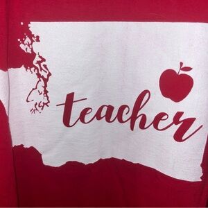 Hanes Red Teacher Graphic Kids T-Shirt